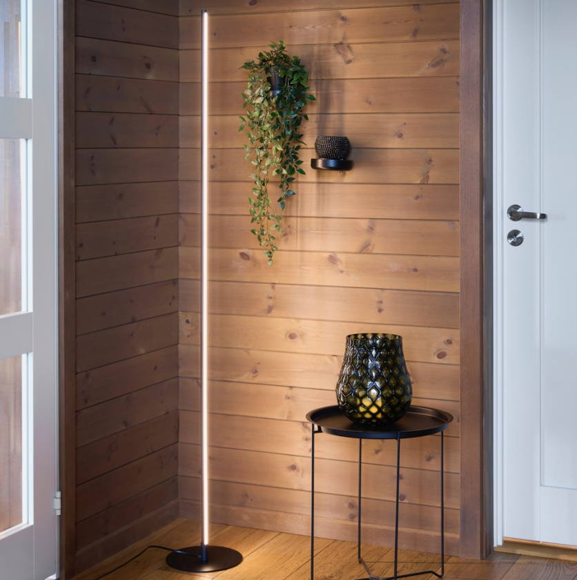 Pole LED Gulvlampe Sort Interiørlampe Lampehuset