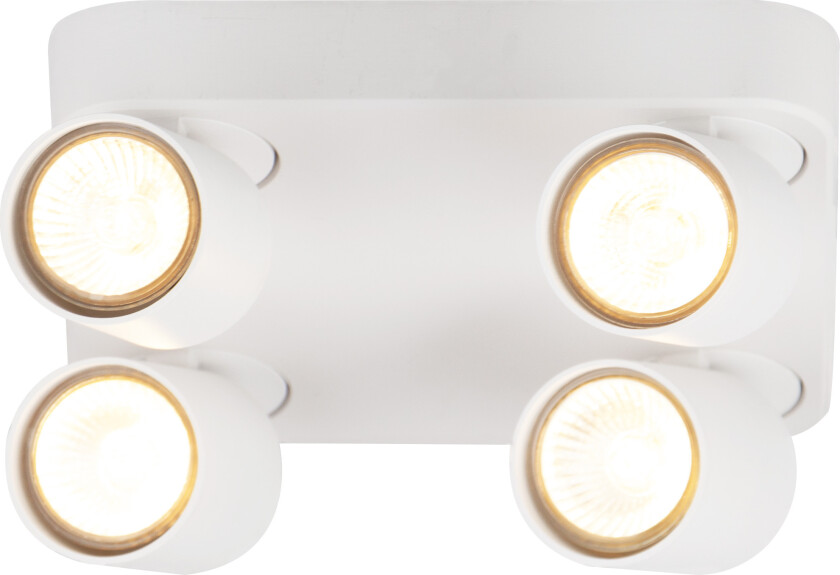 Scott Spot Takplafond Hvit Skinner og spotter Lampehuset