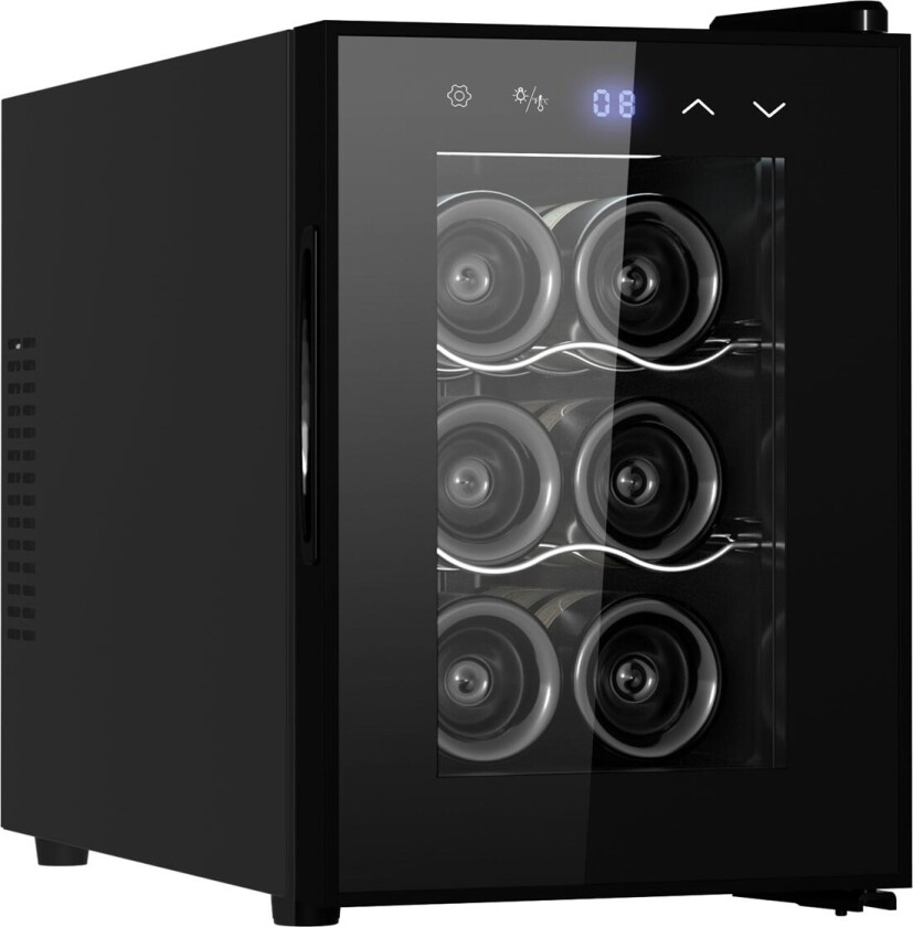 Frittstående vinskap - Tundra Collection 6 Black