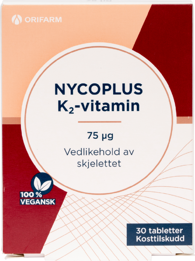 K2-vitamin tabletter 30 stk