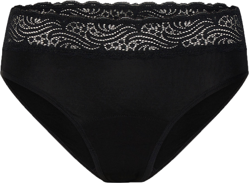Sensual Hi-Waist Bikini menstruse moderat-tung sort XXL 1 stk