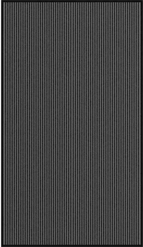Dørmatte Stripe Sort og Grå 115x200 cm