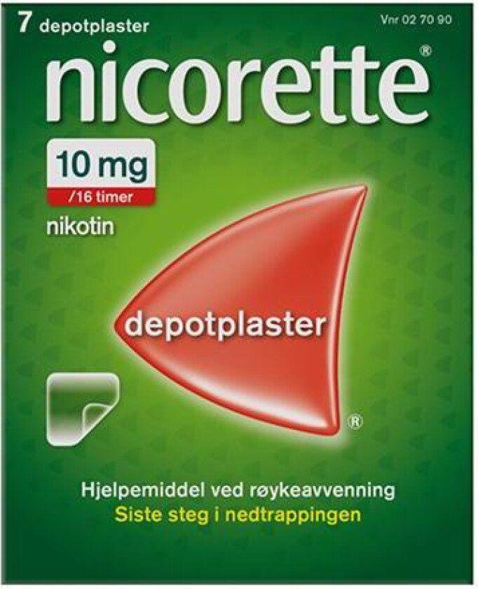 10mg/16timer depotplaster 7 stk