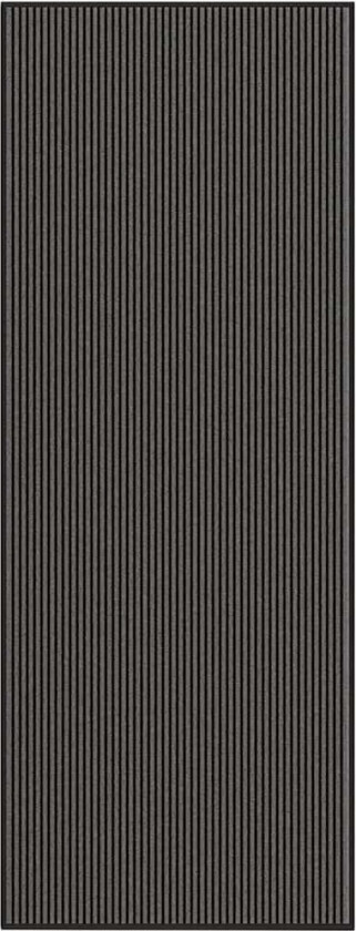 Bilde av Dørmatte Stripe Sort og Grå 115x300 cm