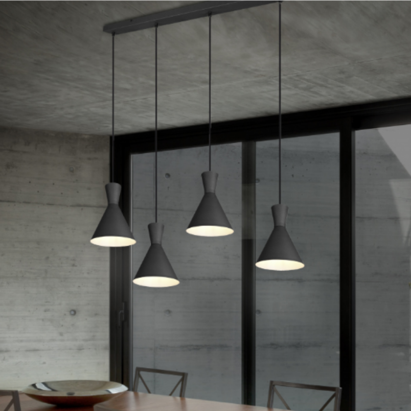 Enzo 4 Taklampe Sort Hengende taklampe Lampehuset