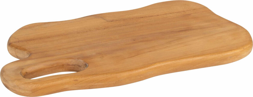 Skjærefjøl kurvet 35x20 - teak