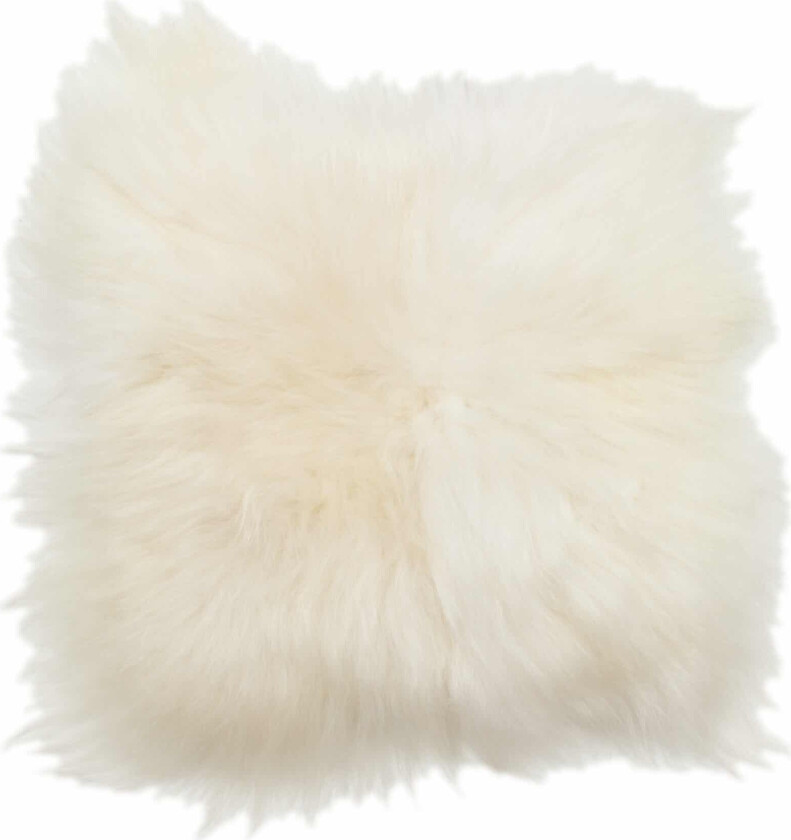 Bilde av Islandsk saueskinn sitteunderlag 38x38 - hvit