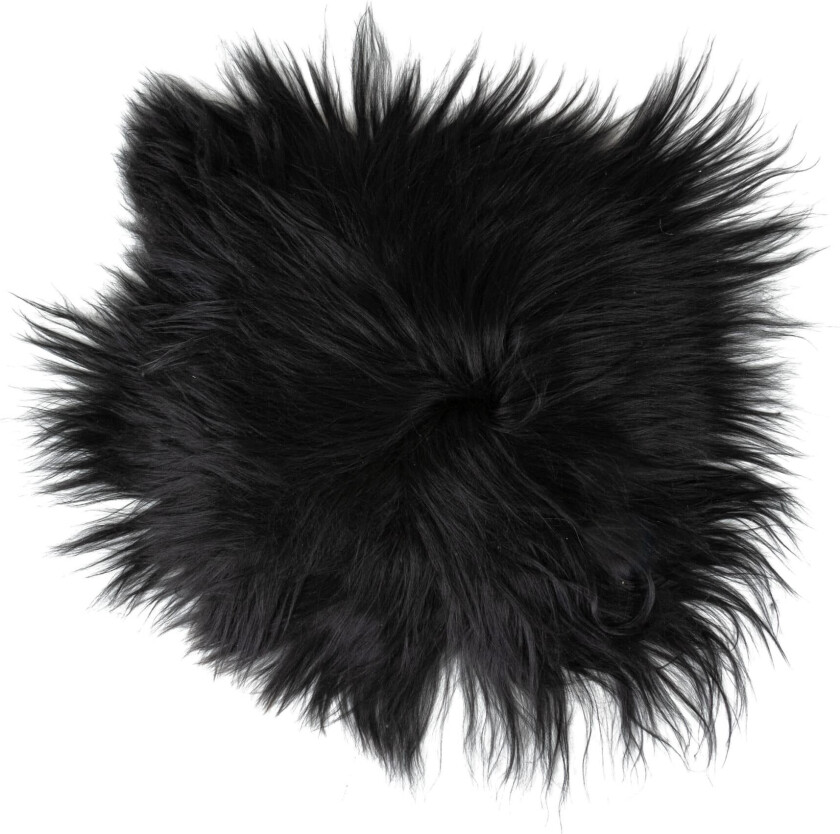 Bilde av Islandsk saueskinn sitteunderlag 38x38 - sort