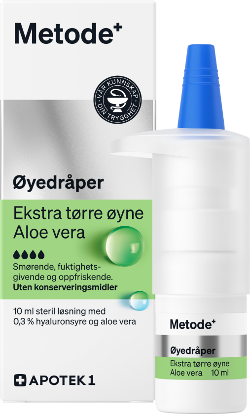 Ekstra tørre øyne øyedråper med aloe vera 10 ml