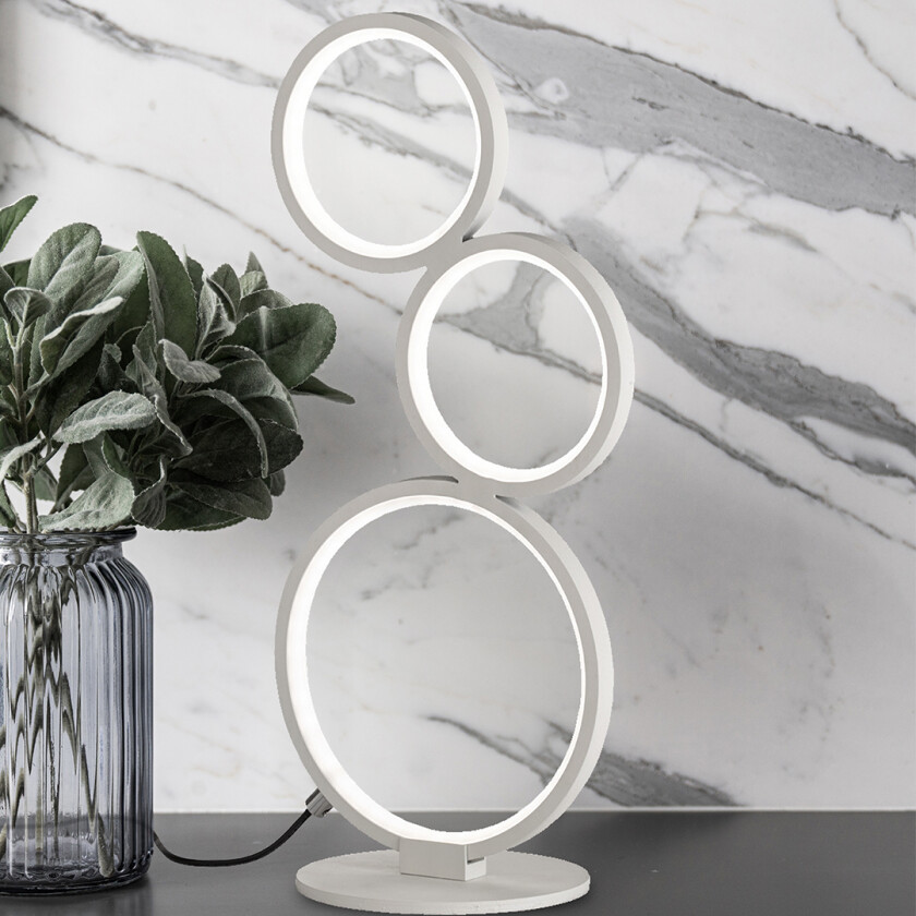 Rondo LED Bordlampe Hvit Interiørlampe Lampehuset