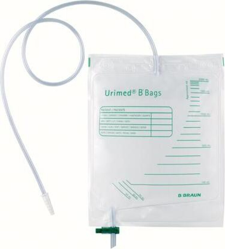 Bilde av Urinpose Urimed B'Bag 1,5 liter med kran usteril 200 stk