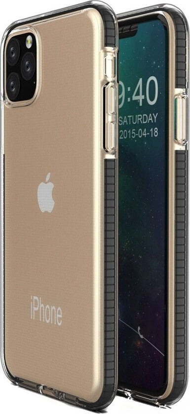 Spring Case Pokrowiec elowe Etui Z Kolorow Ramk Do Iphone 11 Pro Czarny