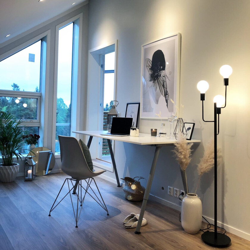 Tanum Gulvlampe Sort Interiørlampe Lampehuset