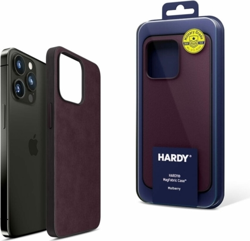 3Mk Hardy Magfabric Case Pro Apple Iphone 15 Pro Max, Mulberry (5903108546324)