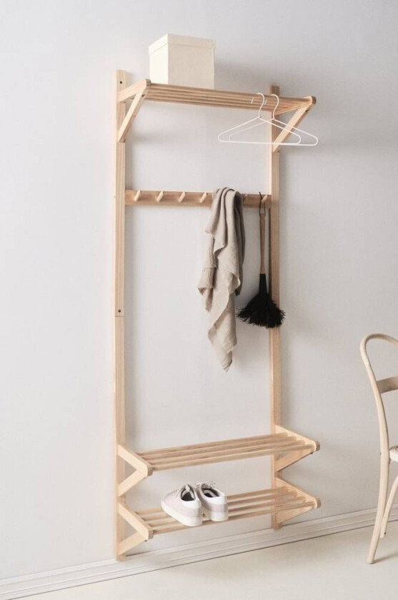 Bilde av COLE klesstativ/gangoppbevaring Såpet furu