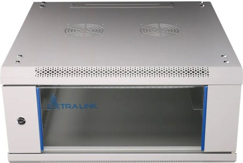 Extralink - Rack Skap - 600X600 Mm - Veggmonterbar - Grå - 4U - 19"