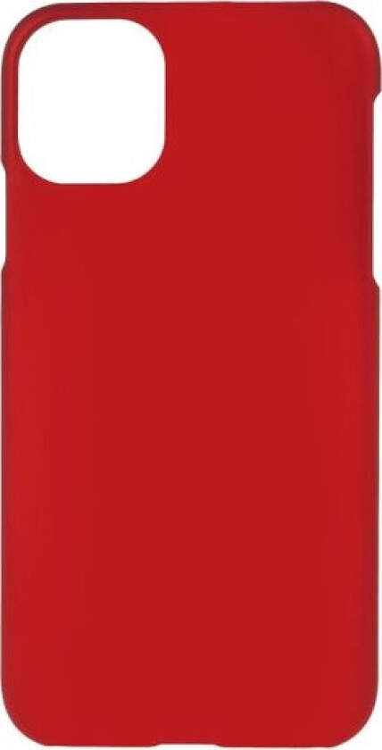 Rubberized PC Back Case for iPhone 11 - Red Red