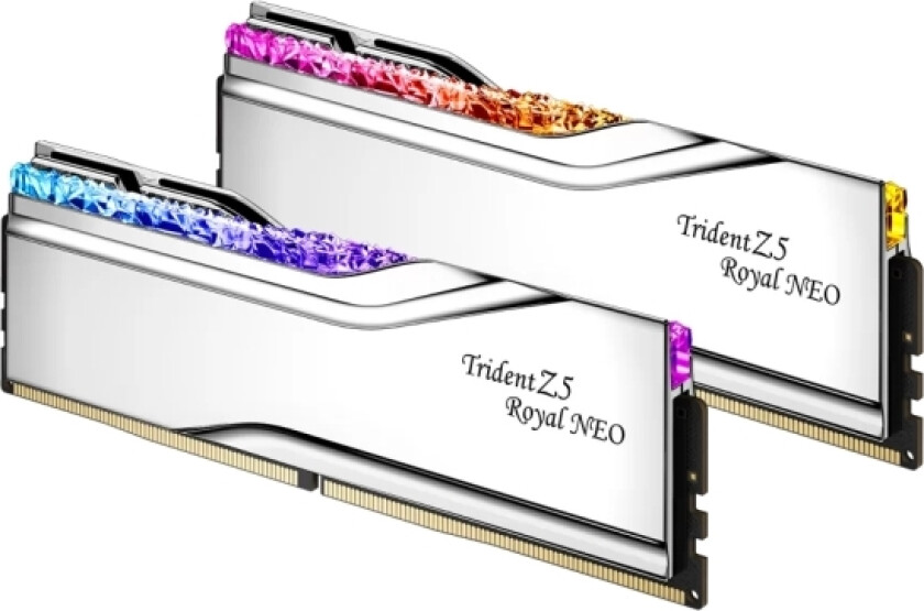 32B (2X16) Ddr5 8000Mhz Trident Z5 Royal Neo Rgb Silver (Amd) Cl38 1.45V