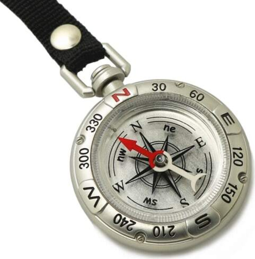 Miniatyr vanntett støtsikker kompass med nøkkelring, Emergen