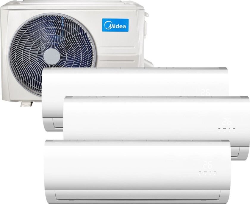 MIDEA FOREST MULTISPLIT VARMEPUMPE 3 INNEDELER