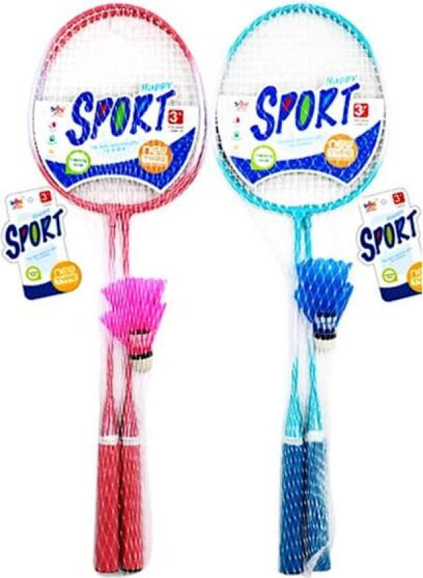 Happy Sport Badmintonsett til 2 personer