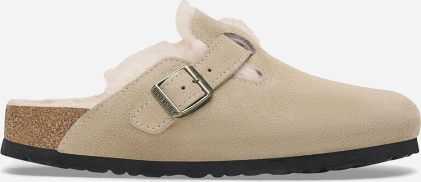 Bilde av Boston Shearling Suede Leather/Fur Regular - Taupe