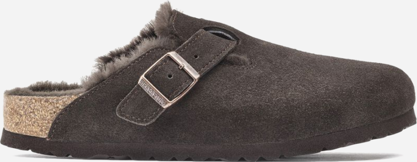 Bilde av Boston Shearling Suede Leather/Fur Regular - Mocca