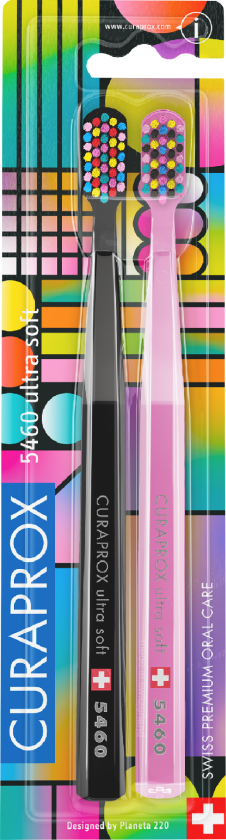 CS 5460 Ultra Soft tannbørste duo Special 80s Edition 2 stk