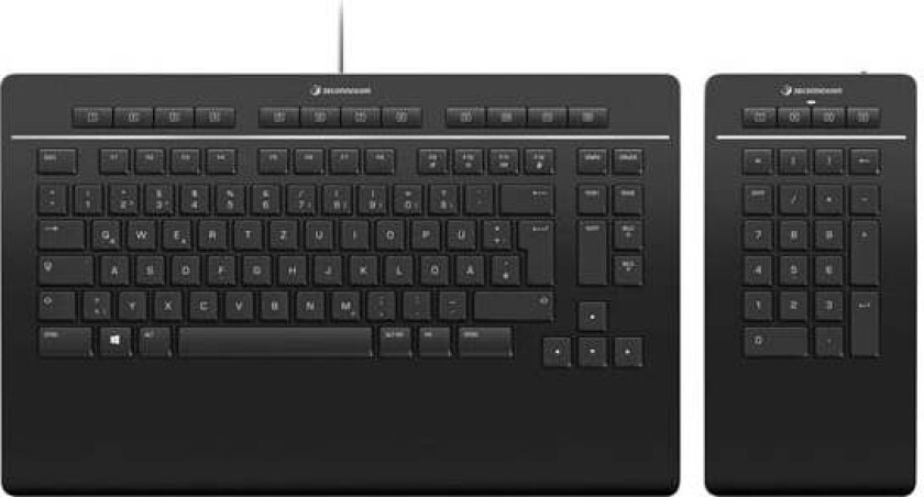 Keyboard Pro with Numpad - Tastatur & Numerisk sett - Tysk - Svart