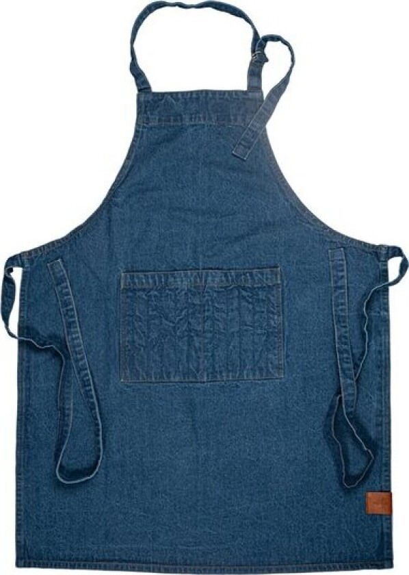 Aron denim forkle 90x70 cm blå