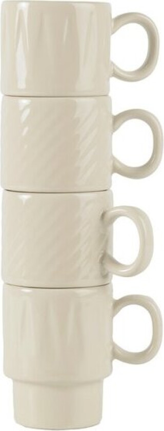 Coffee & More espressokrus 10 cl 4 stk beige