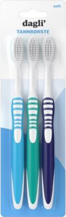 dagli' tannbørste 3 stk
