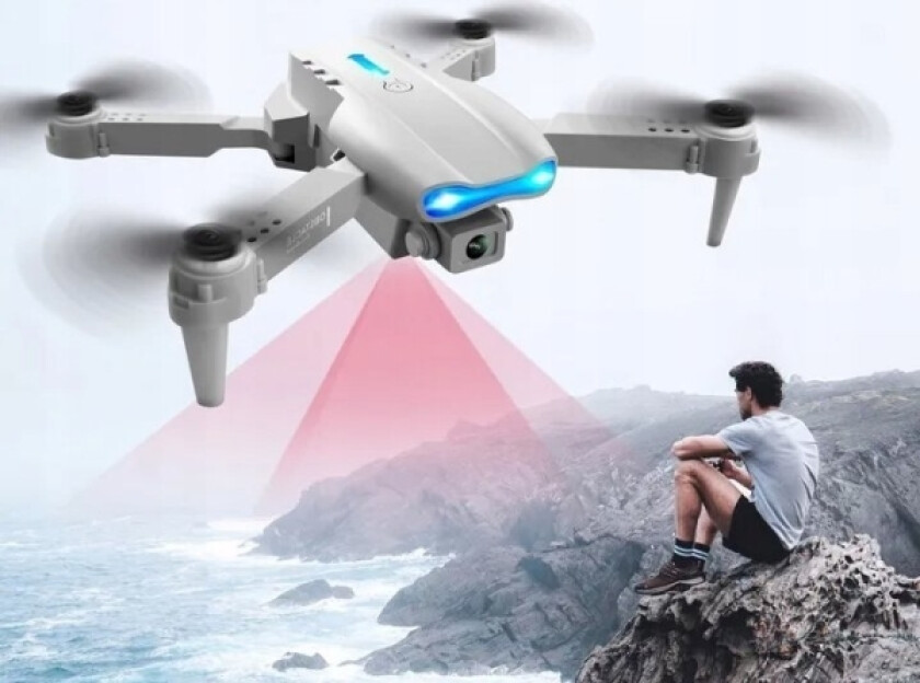 Extralink E99 Pro Drone | Komplett Sett: Drone + 3 Batterier + Koffert | 1800 Mah