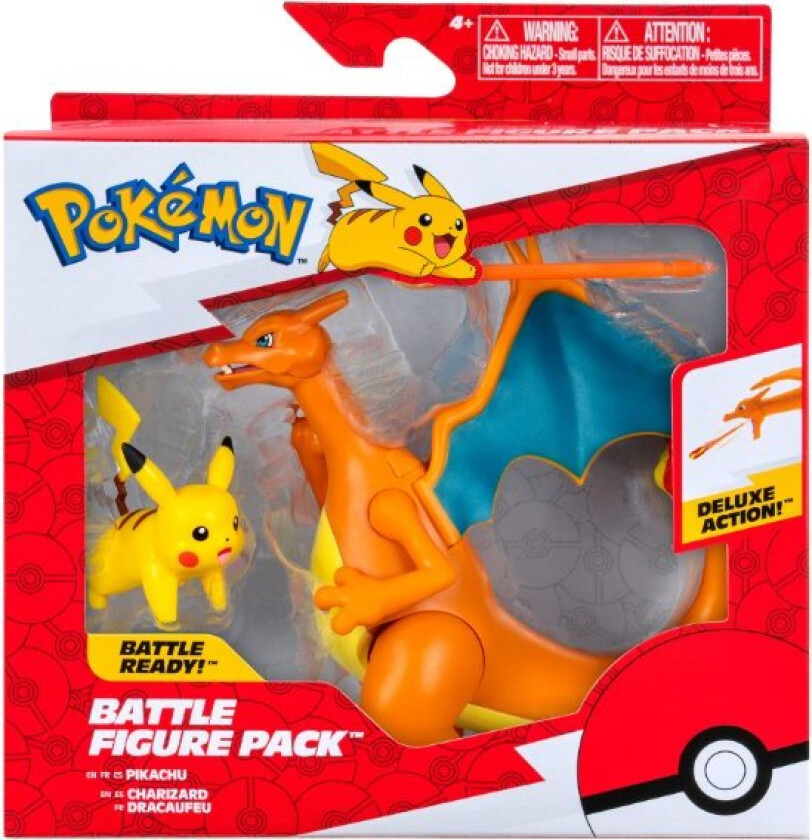 Pokemon Figure Set 2 Pk Charizard And Pikachu