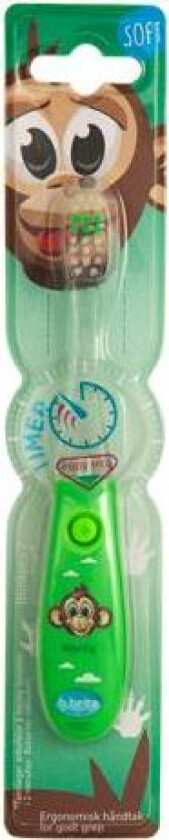 Tannbørste blinkende ape 1 stk