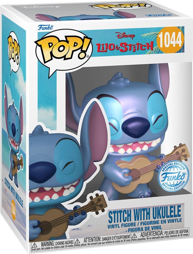 Disney actionfigur (Stitch med Ukulele)