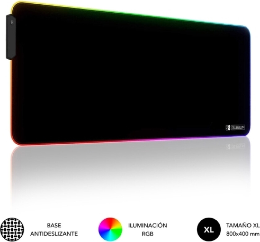 Subblim Mouse Pad Premium Led Rgb Submp-02Rgb01