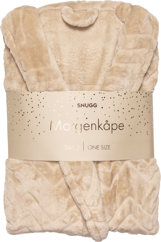 morgenkåpe dame beige one size 1 stk