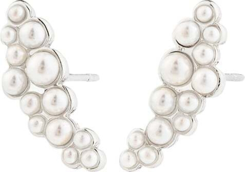 Jova Pearl Earrings Silverplated -Øreringer