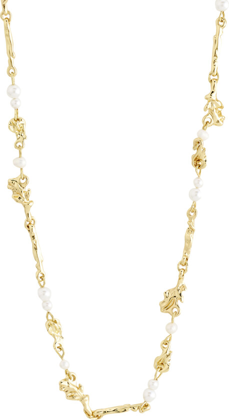 Sloan Pearl Necklace Goldplated - Halskjeder Med Anheng