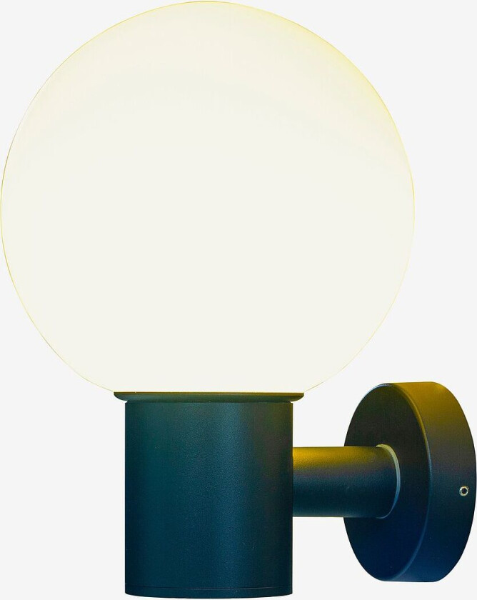 Vegglampe Saltvik utendørs, Svart