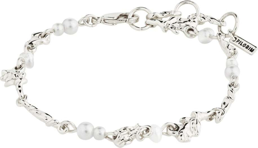 Sloan Bracelet Silverplated - Kjedearmbånd Med Anheng