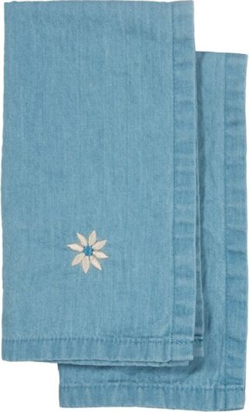 Eden denim kjøkkenhåndkle 70x50 cm 2 stk blå