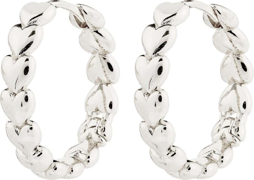 Maeve Hoop Earrings Silverplated -Øreringer