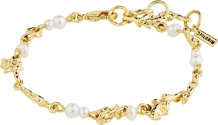 Sloan Bracelet Goldplated - Kjedearmbånd Med Anheng