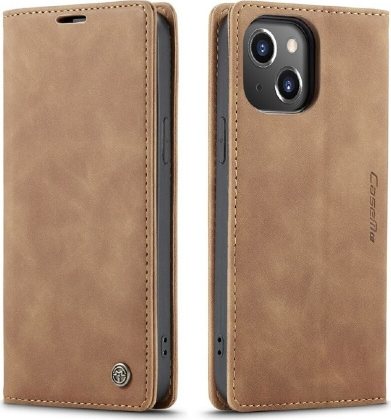 CASEME Retro Wallet Case for iPhone 13 Pro - Brown Brown