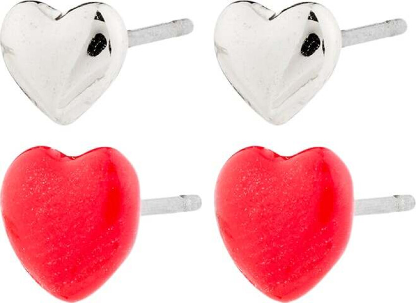 Maeve Earrings 2in-1 set Silver-plated -Øreringer