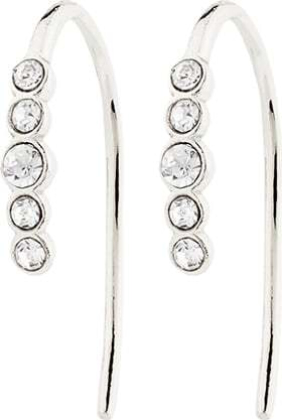Jenni Crystal Earrings Silverplated -Øreringer