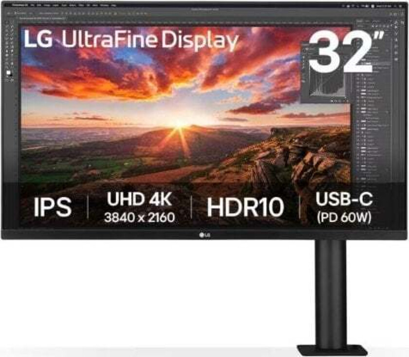 Lg 31.5"" Ergo 32Un880k-B | 3840X2160 | Ips | 5Ms | 60Hz | 2Years