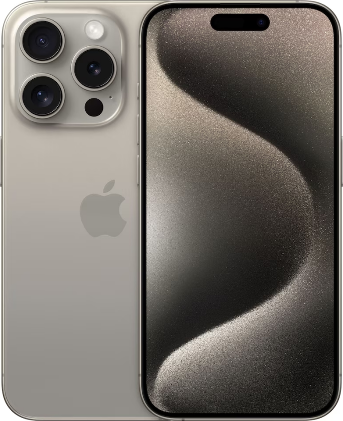 Iphone 15 Pro - 5G Smartphone - Dobbelt-Sim / Internminne 128 Gb - Oled-Display - 6.1" - 2556 X 1179 Piksler (120 Hz) - 3X Bakkamera 48 Mp, 12